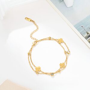 Pulseira flor E Strass