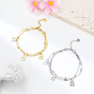 pulseira urso e bolinhas