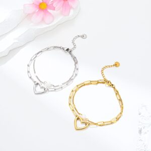 Pulseira Coraçao Vazado